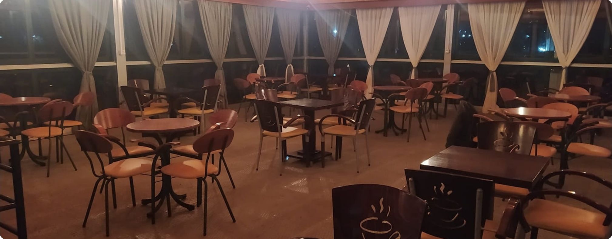 coffee snacks tables area