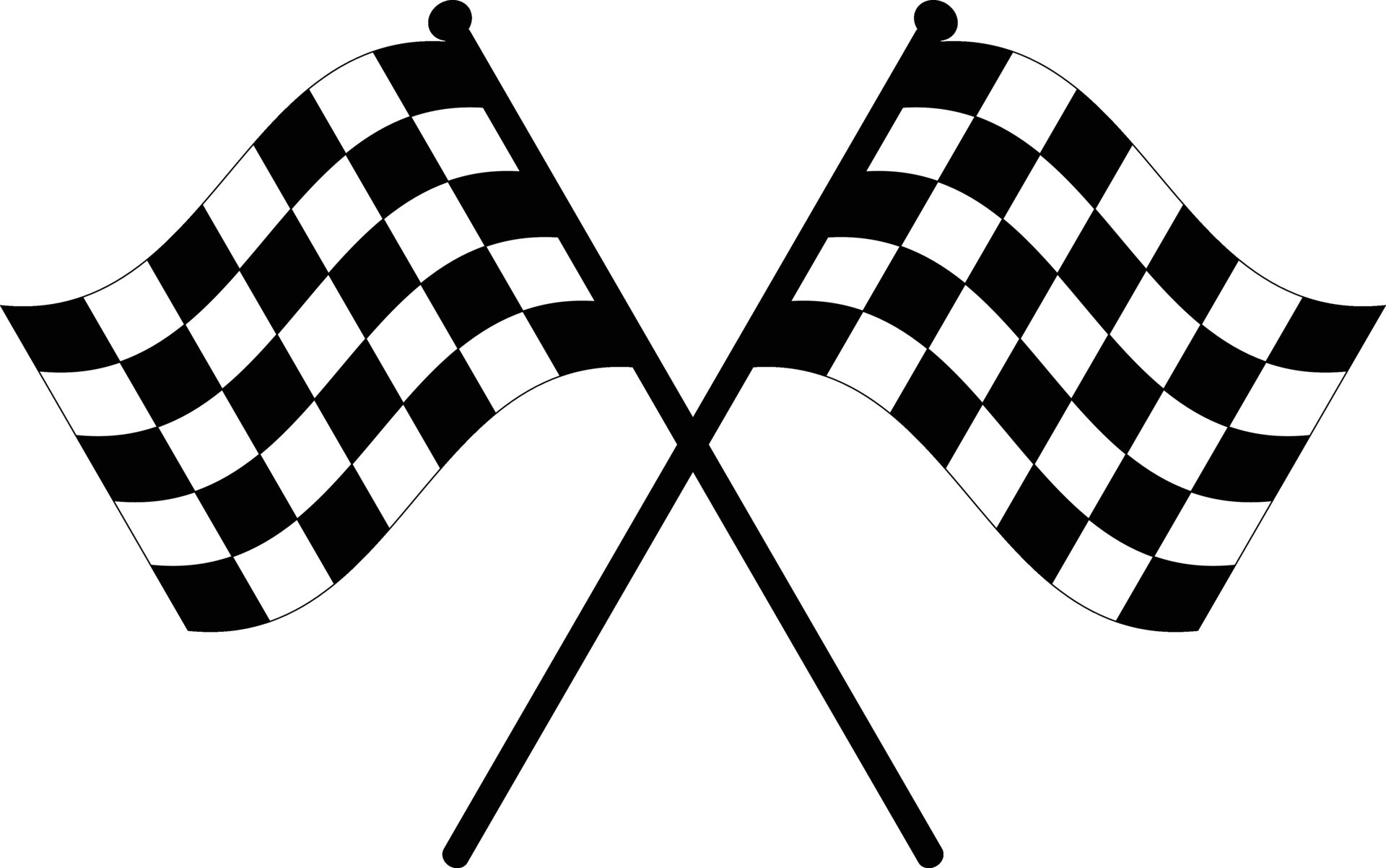 racing checkered flag logo