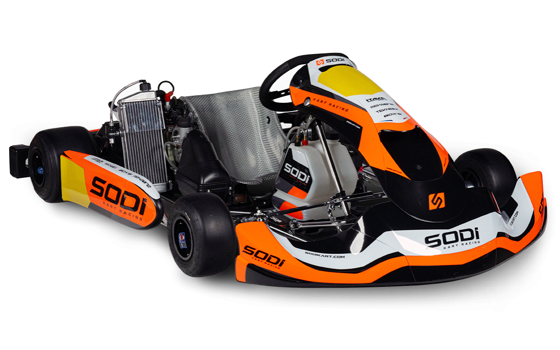 two stroke racing go kart vehicle